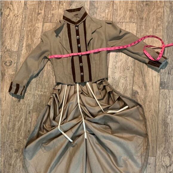 Victorian bustle dress bodice theater costume - Picture 12 of 15
